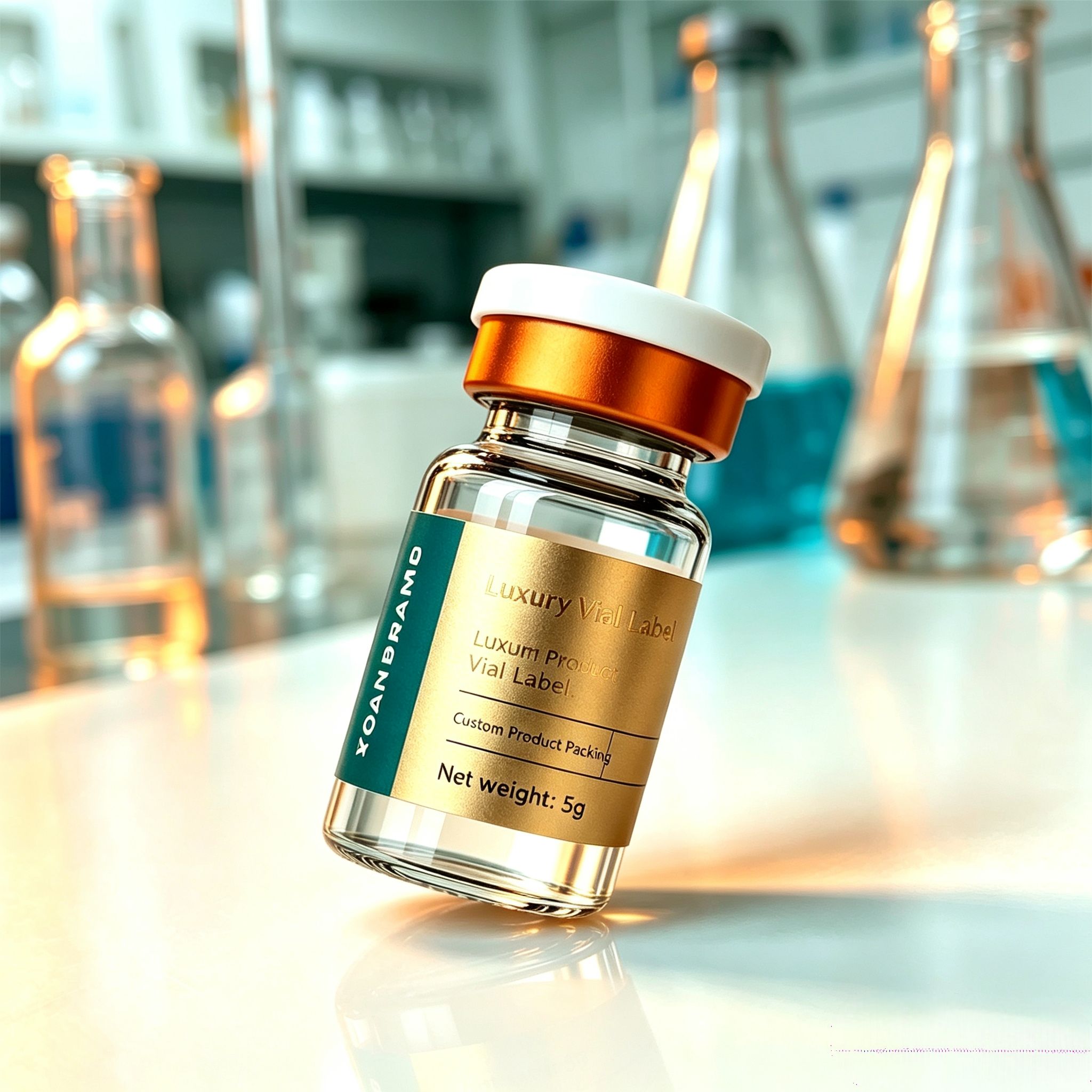 Etiquetas Adhesivas de Vinilo  - Luxury Skincare Bottles reseña y precio